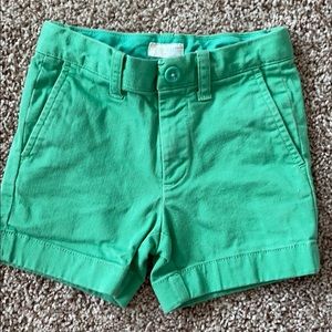 Crew cuts Kelly green boys shorts from JCrew